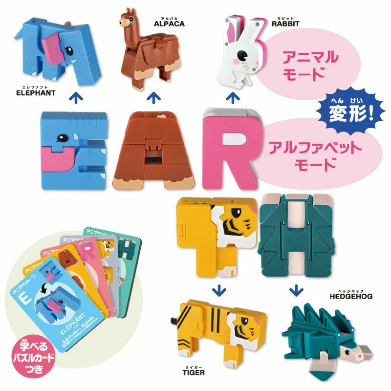 《 日本 Eye Up 》 立體變形字母動物(EARTH)