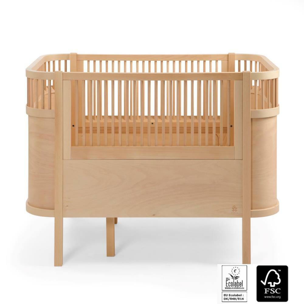 Sebra - 實木成長嬰兒床 - 經典櫸木版本