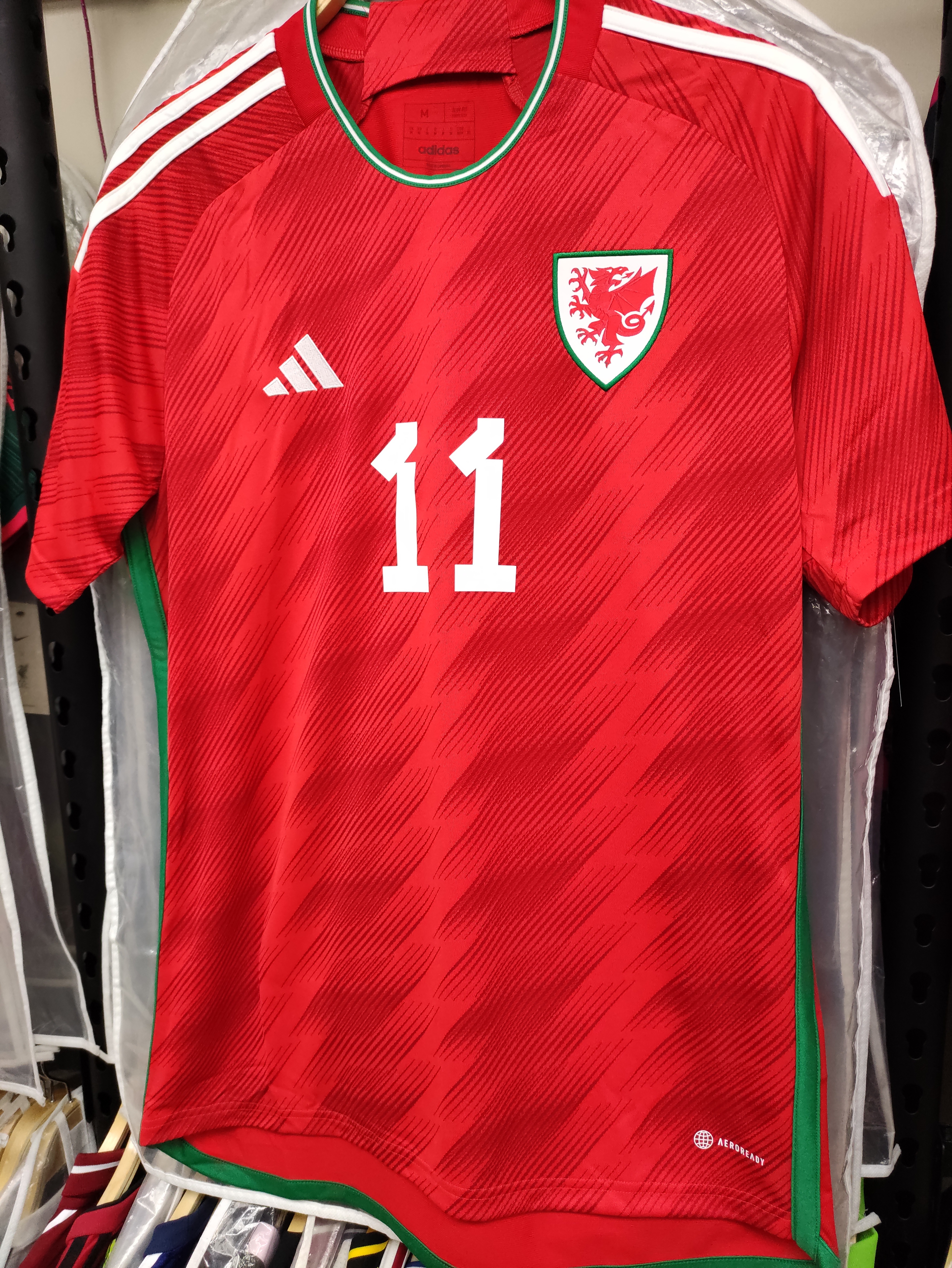 2022世界杯威爾斯國家隊主場巴爾球衣