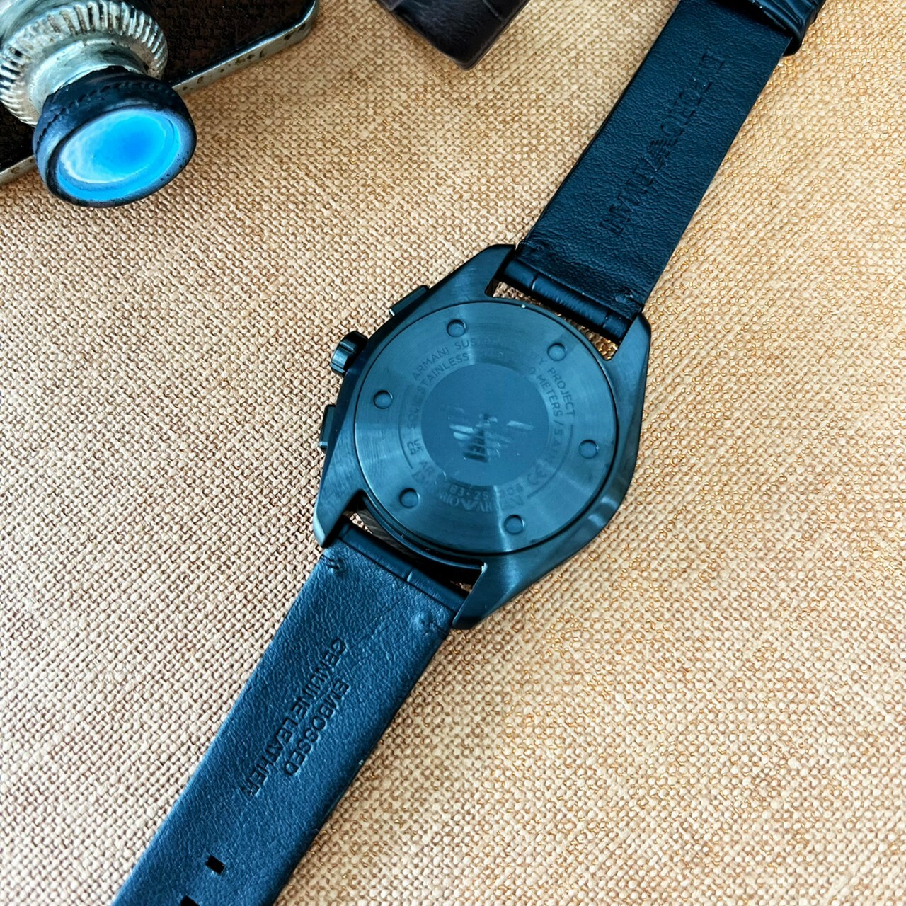 EMPORIO ARMANI 亞曼尼】紳男計時手錶AR11483(黑) 現代鐘錶