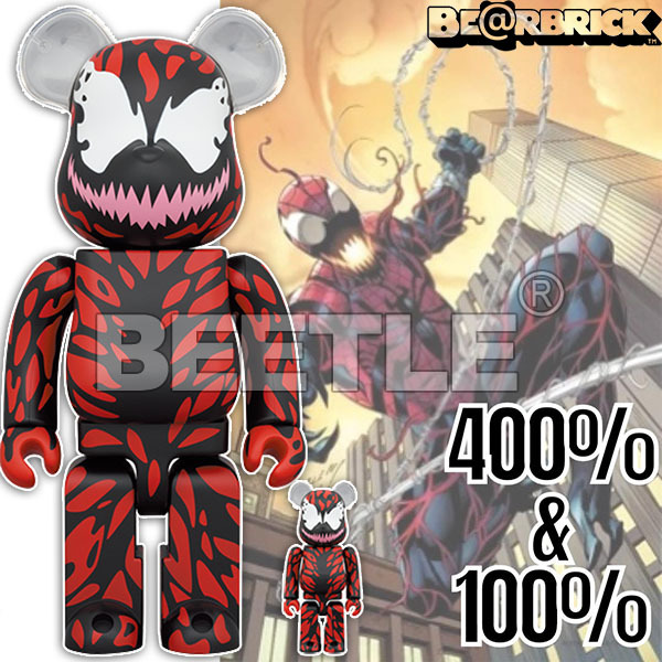 BEETLE BE@RBRICK 屠殺蜘蛛人SPIDER MAN 血蜘蛛CARNAGE