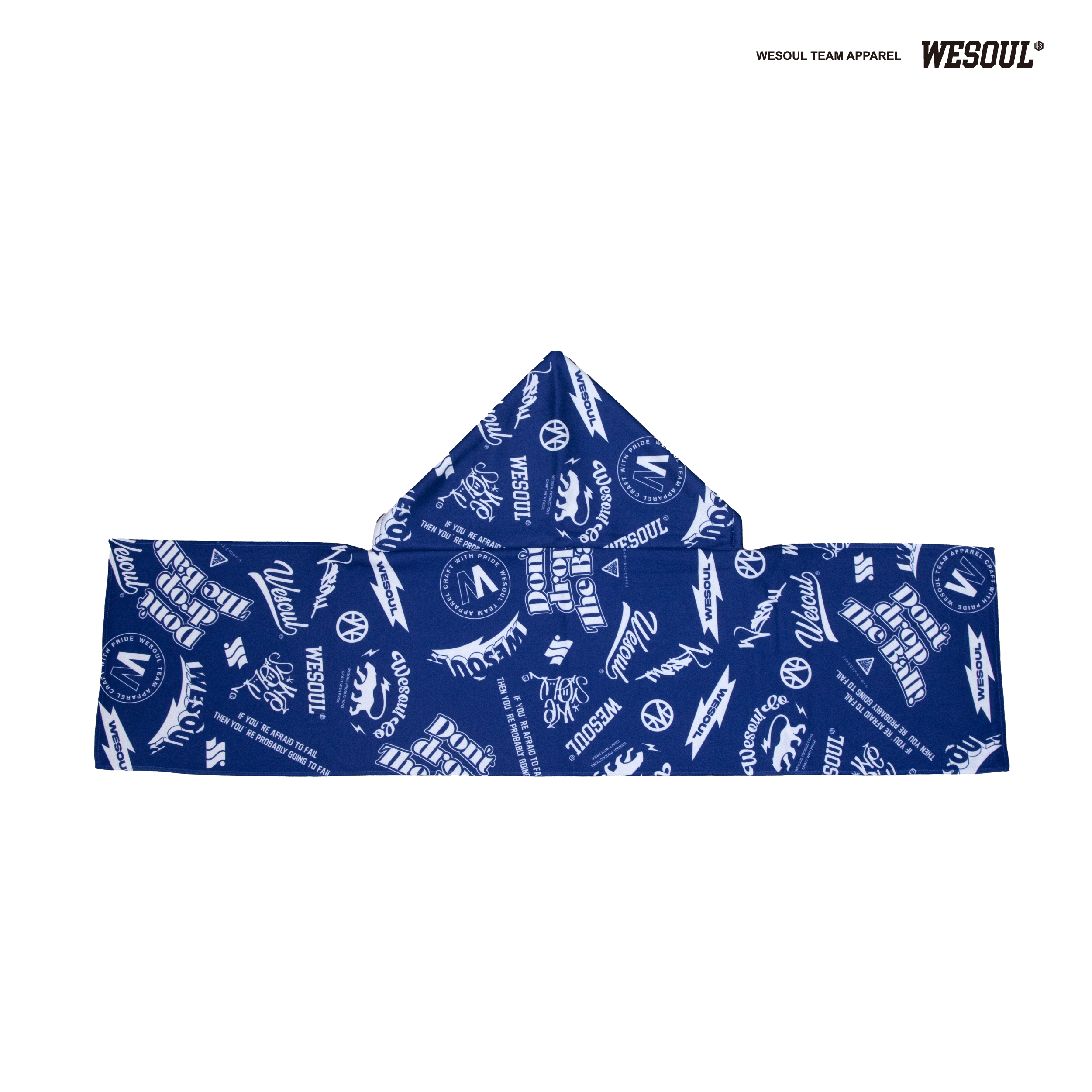 【WESOUL】塗鴉造型毛巾帽｜藍