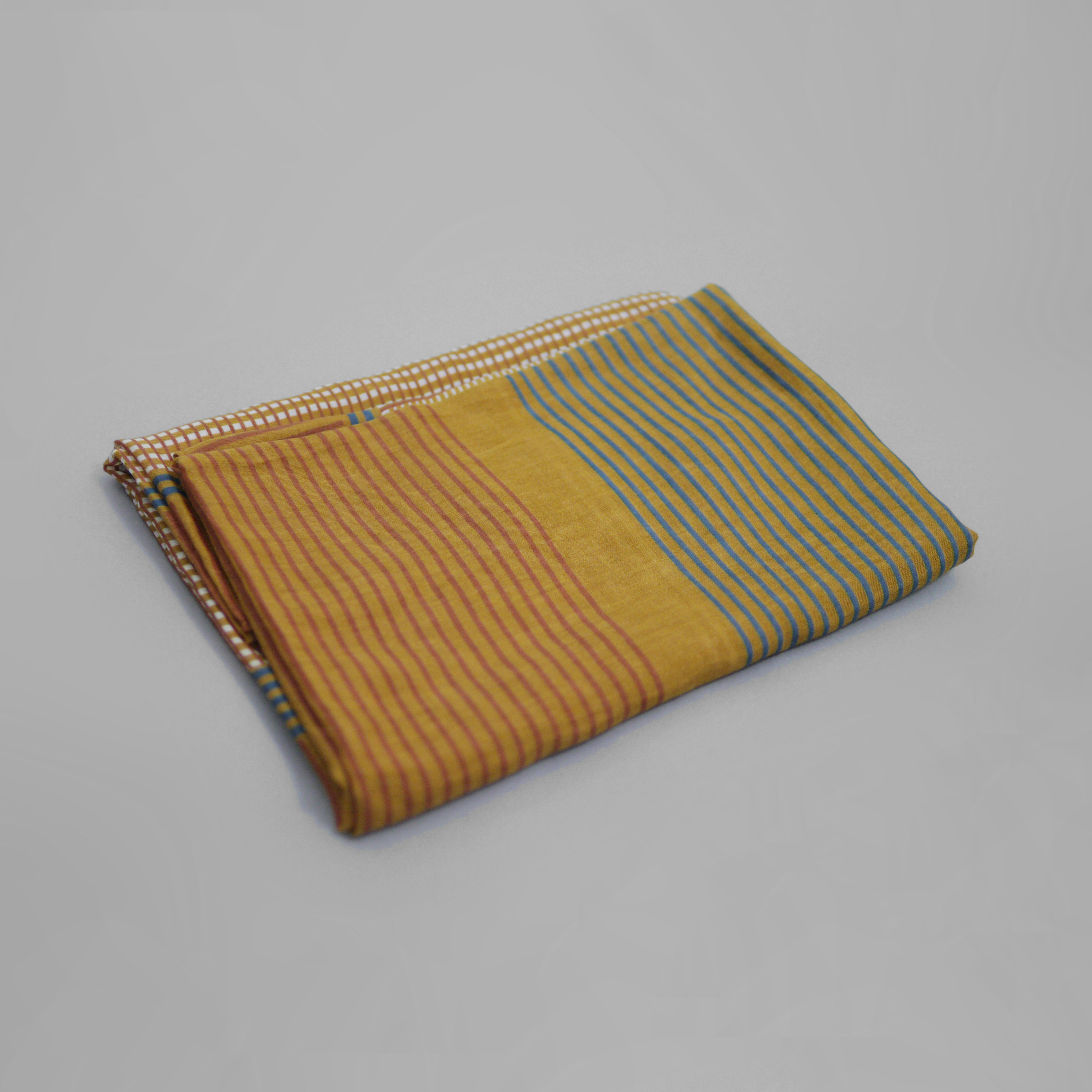 J.P.L. 豎紋方格絲巾 ╭ 2色 ╮