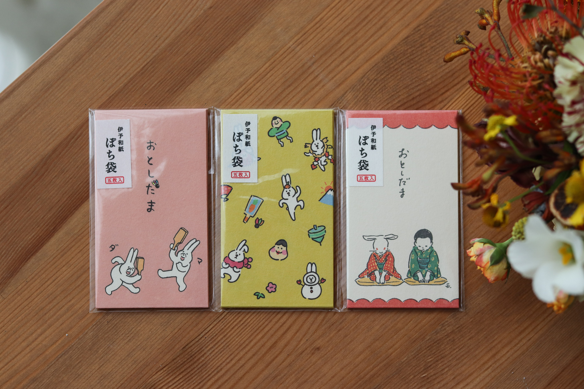 日本 伊予和紙 Mascoeri聯名 和紙 迷你紅包袋