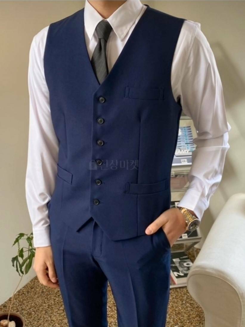 Dio風尚V領六扣西裝背心