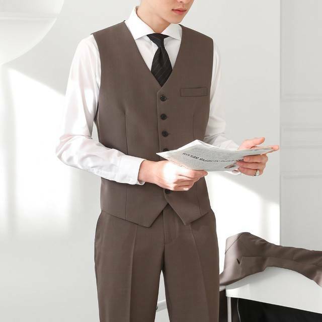 Dio風尚V領六扣西裝背心