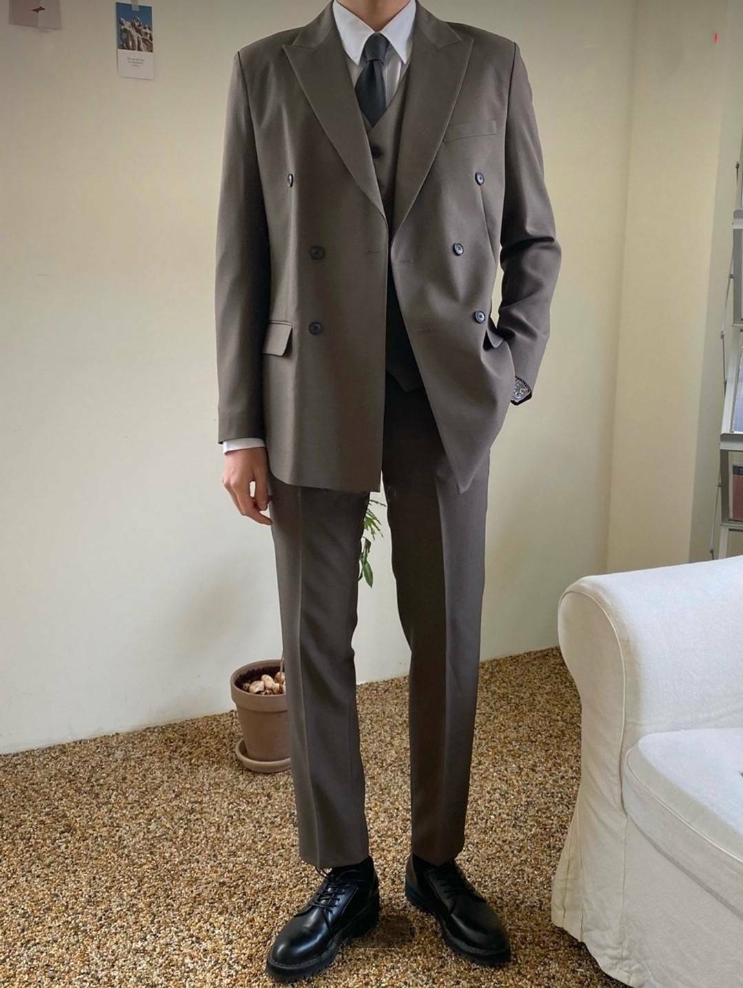 Dio風尚雙排扣西裝外套