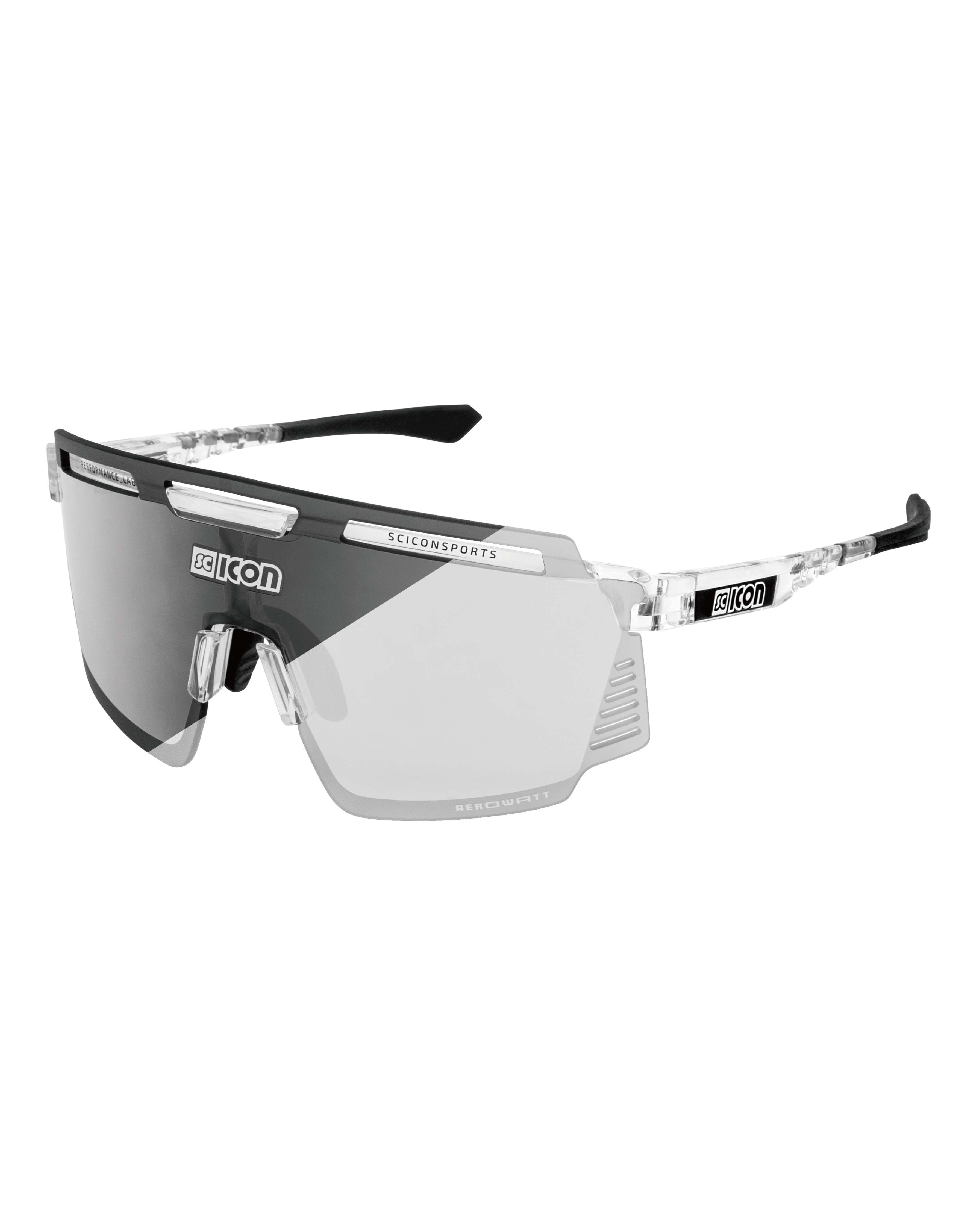 【SCICON】AEROWATT FOZA 運動眼鏡 透明鏡框 / 變色鏡片