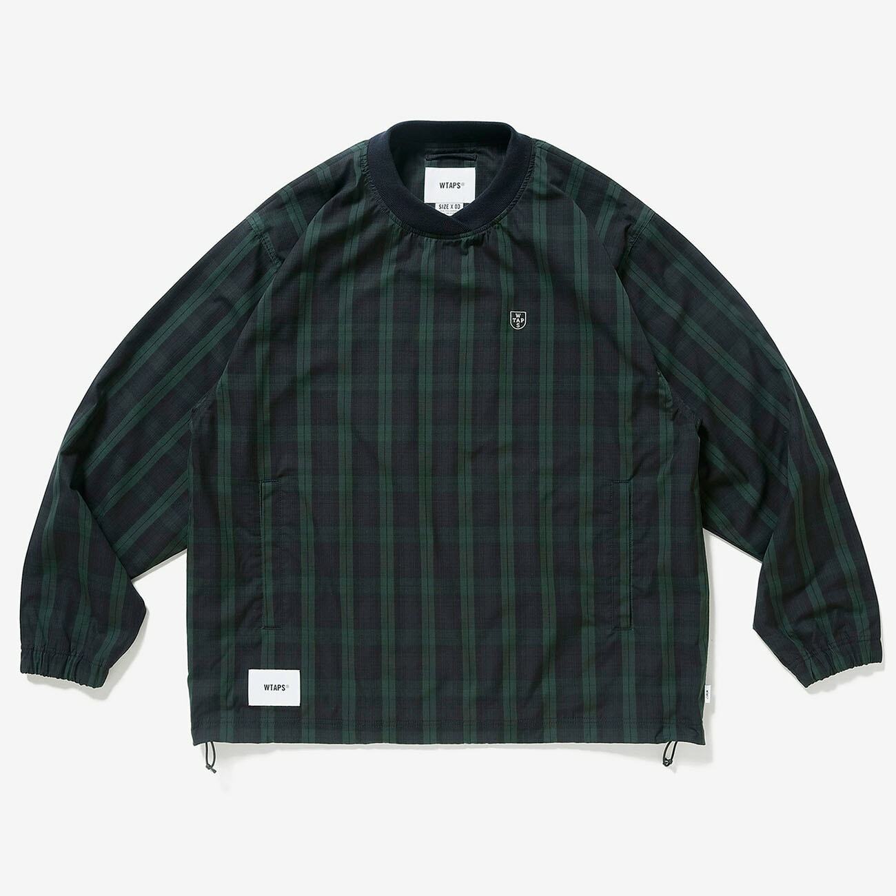2022AW WTAPS SMOCK 02 JACKET CTPL RIPSTOP 綠格紋 防風 長T 現貨