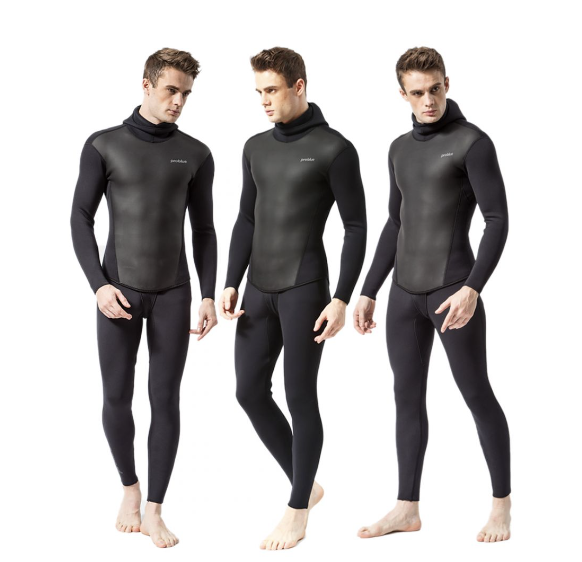 Problue  3mm男款自由潛水 兩截式防寒衣+褲 |RW-717 @