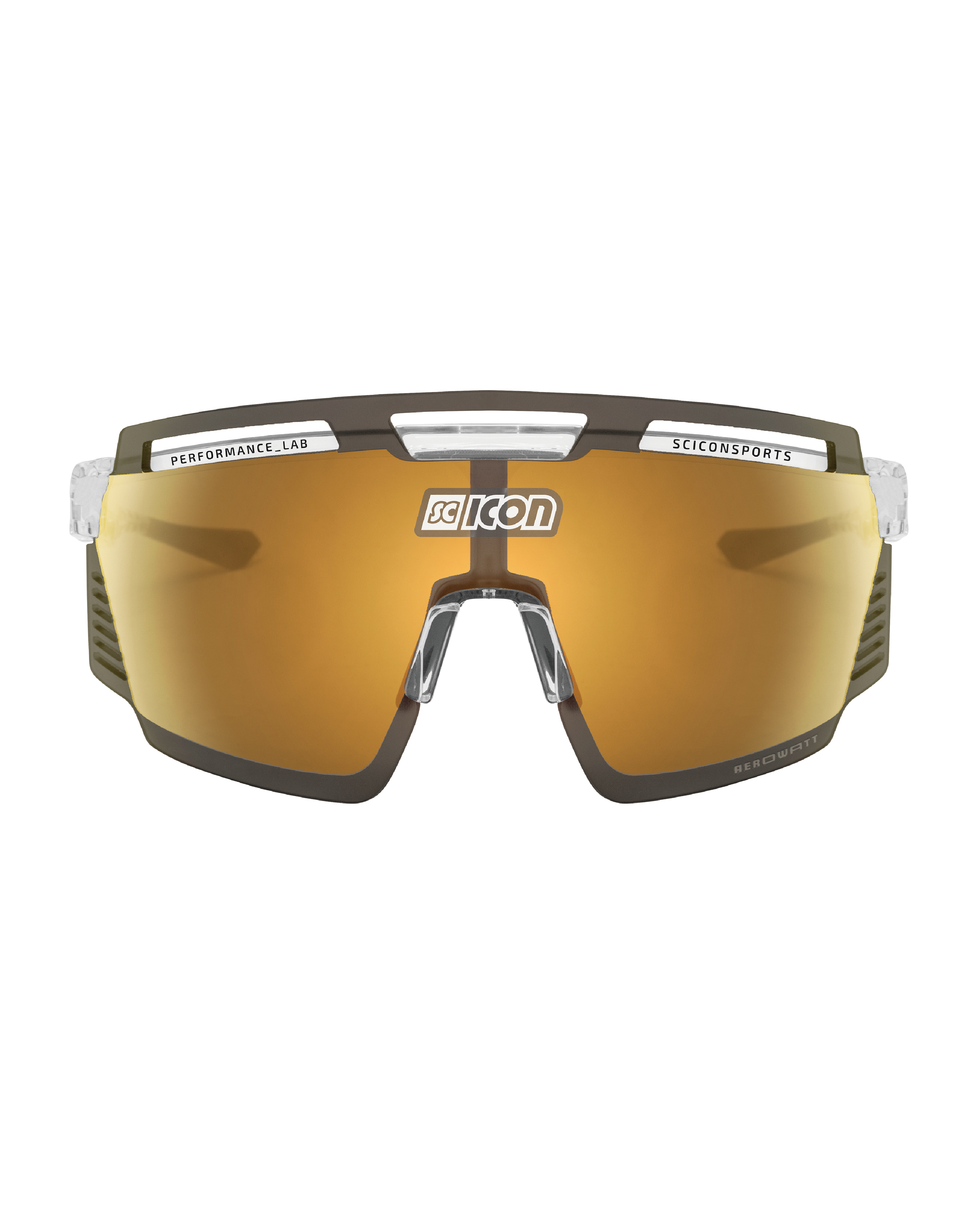 【SCICON】AEROWATT FOZA 運動眼鏡 透明鏡框 / 鏡面黃片