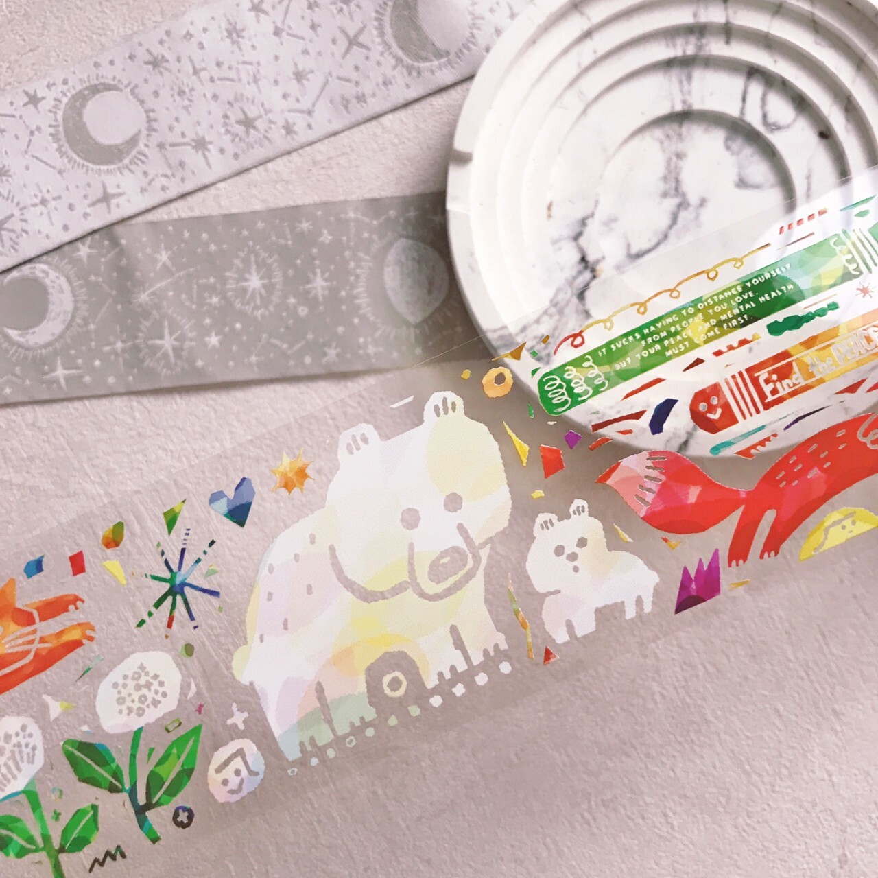 大宇人｜ 剪影的碎片 PET亮面膠帶