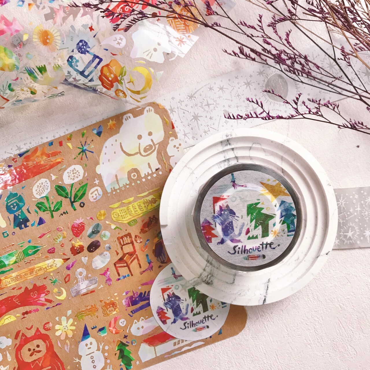 大宇人｜ 剪影的碎片 PET亮面膠帶