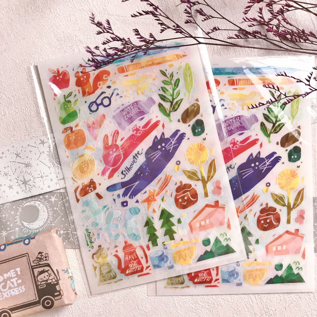 大宇人｜剪影的碎片  轉印貼紙