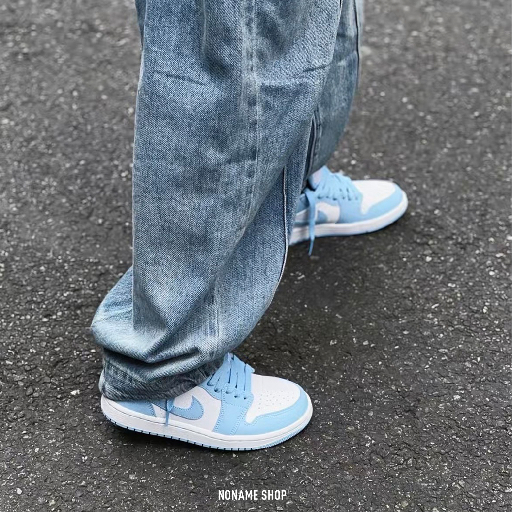 🔥(D) 馬上帶走🔥 NIKE AIR JORDAN 1 LOW “Aluminum” 奶油藍 低筒 AJ1 (女款)