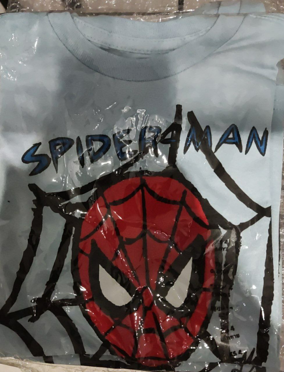 [S] DISNEY BLUE SPIDERMAN TEE,LIGHT BLUE, 456264448735, [FINAL SALE] (SY20)