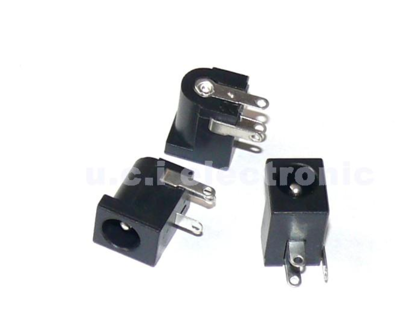 【UCI電子】(L-37) 3腳黑色液晶DC頭DC005 電源插座 驅動板電源介面5.5-2.1mm (5個10元)