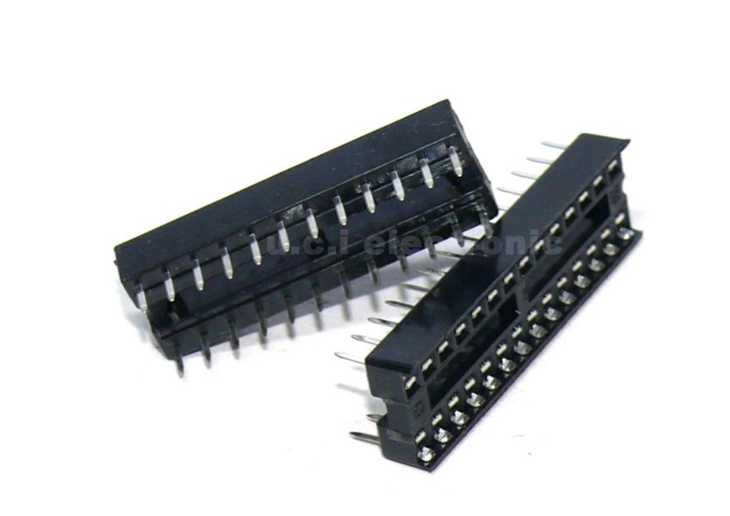【UCI電子】(C-4-2) IC座 扁腳 單片機座 2.54mm間距 8P/14P/16P