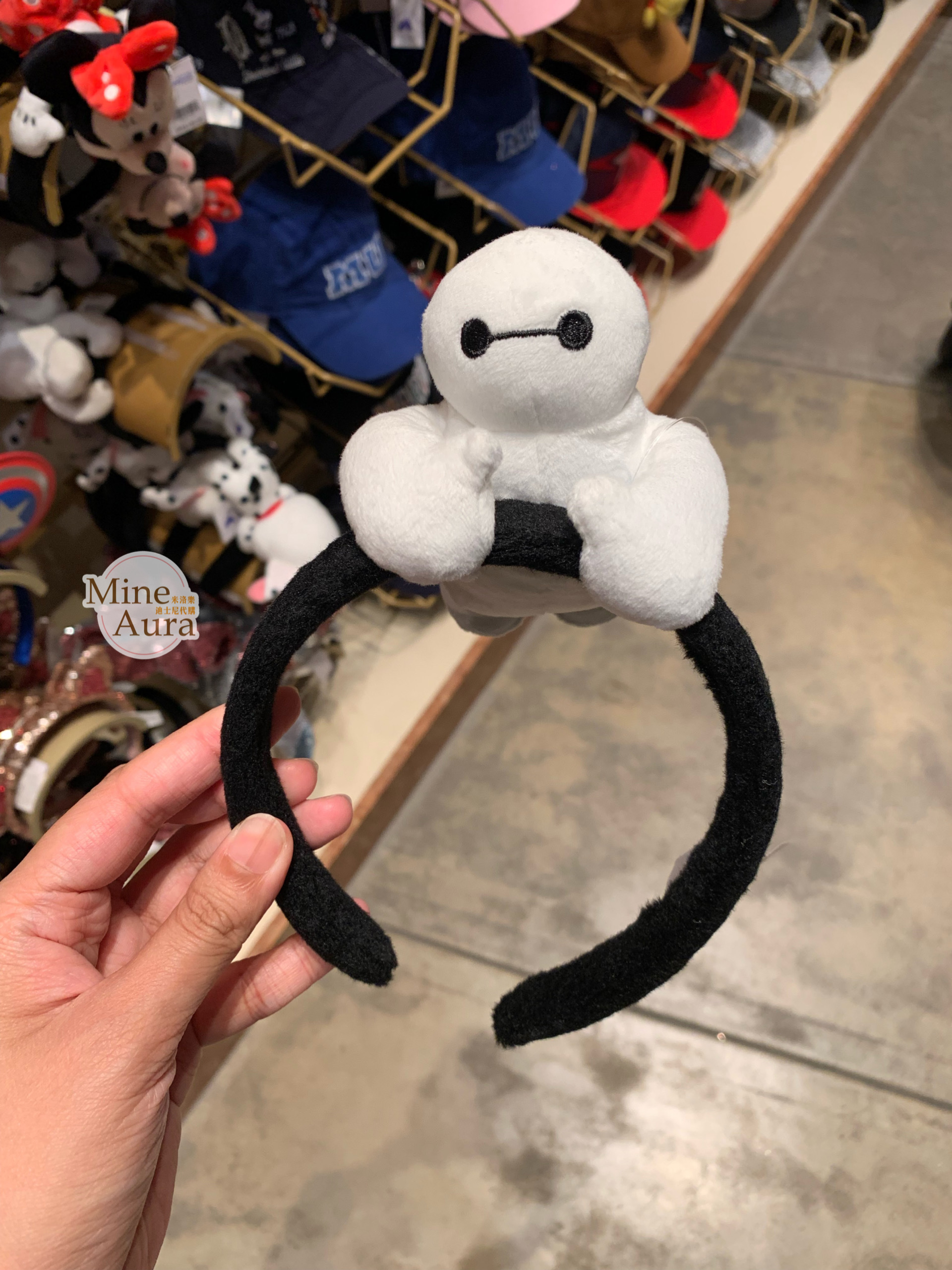 杯麵 Baymax 正面趴姿 趴趴 絨毛造型 髮圈 髮箍 大英雄天團 Big Hero 6 -香港迪士尼樂園