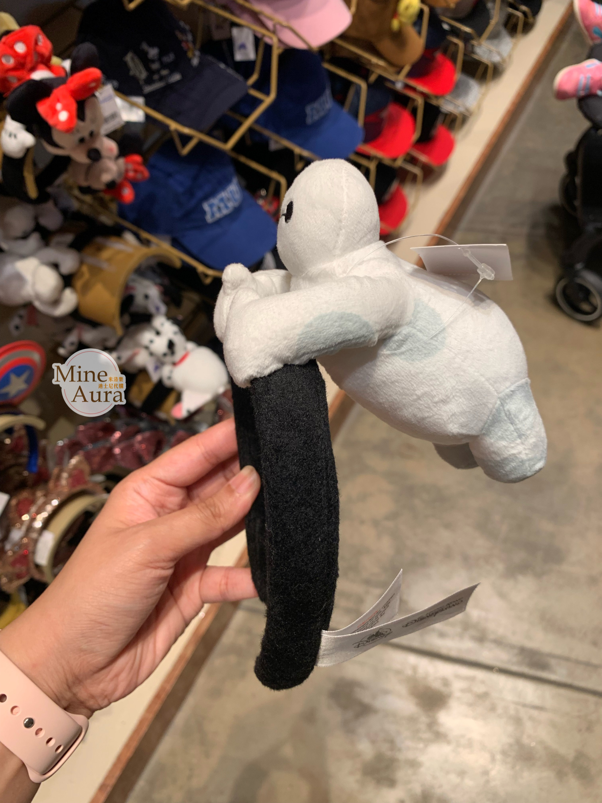 杯麵 Baymax 正面趴姿 趴趴 絨毛造型 髮圈 髮箍 大英雄天團 Big Hero 6 -香港迪士尼樂園