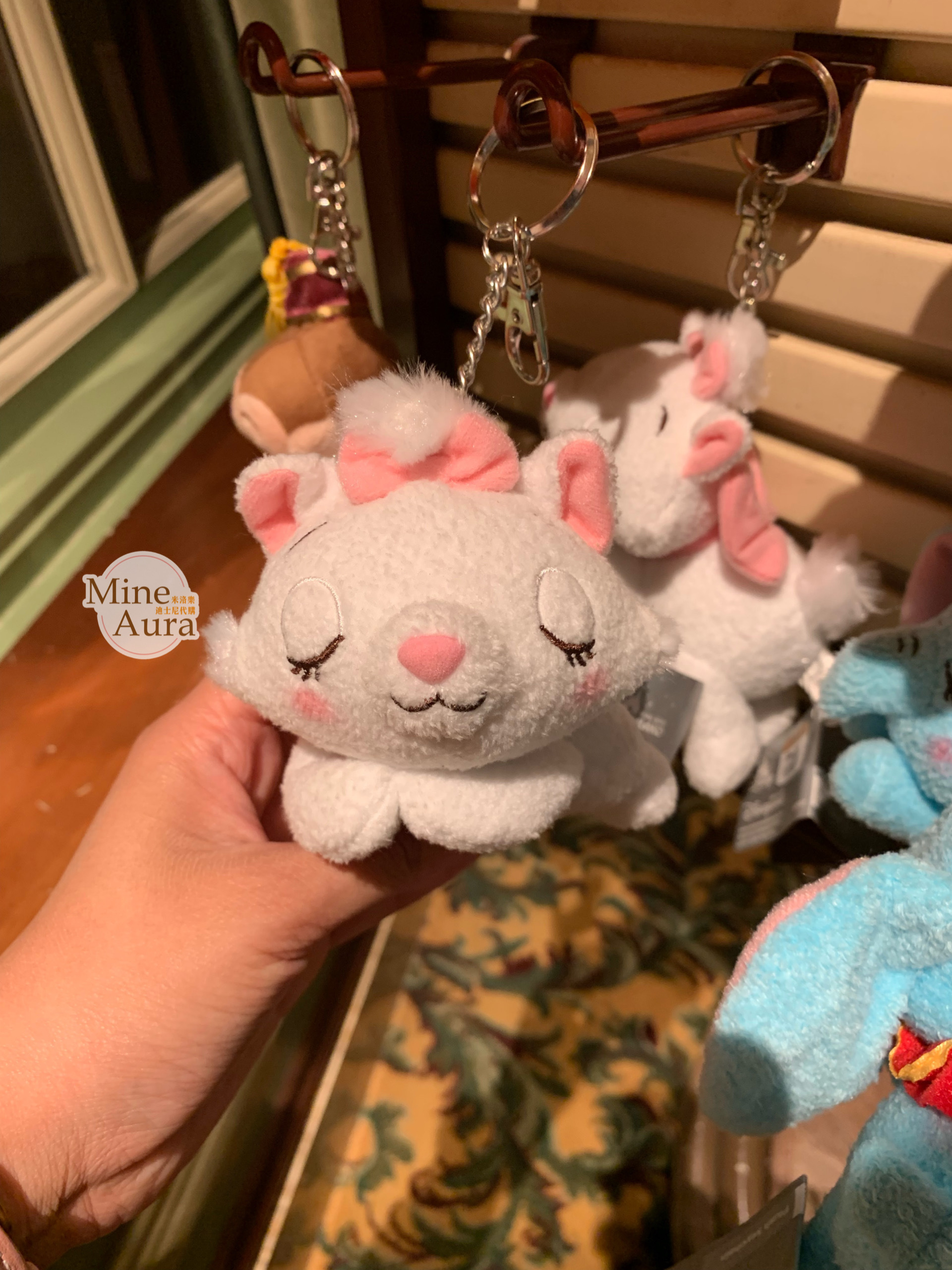 瑪莉貓 Marie趴趴睡顏 睡姿 趴姿 絨毛 鑰匙圈 吊飾 貓兒歷險記 The Aristocats -香港迪士尼樂園