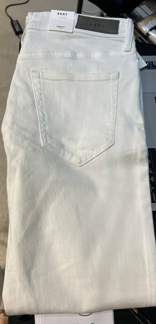 [S] DKNY SLIM FIT JEAN,WHITE, 60538201-WHT (SD252)