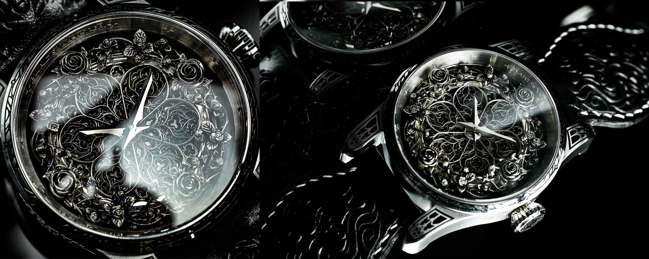 手工腕錶｜純銀款－哥德始源手錶【但丁神曲】人間煉獄篇－吟遊詩人的呢喃