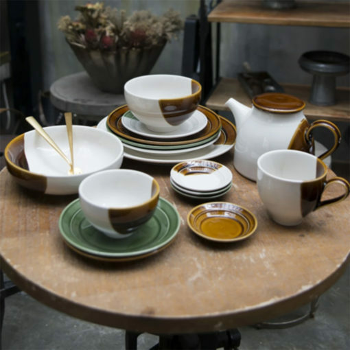 【Hook's嚴選】LOVERAMICS 愛陶樂 | 唐三彩系列 - 醬料碟10cm / 配菜盤17cm / 沙拉盤22.5cm / 餐盤28cm (焦糖)