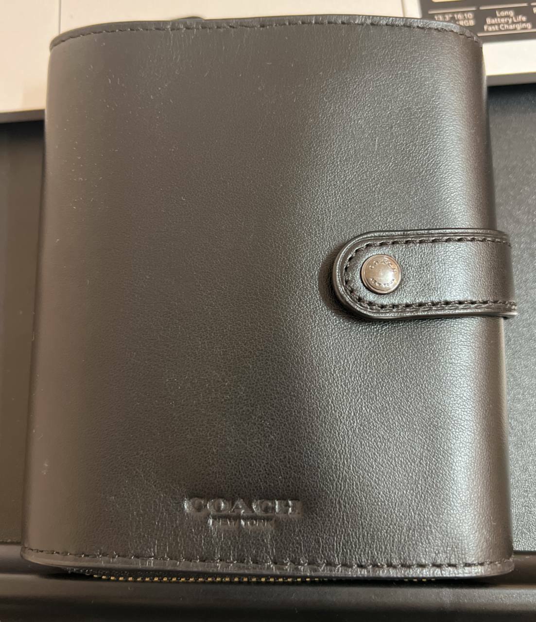 [S] COACH FINAL SALES COACH CARD ORGANISER IN BLACK, 192643327412 (SCO134)