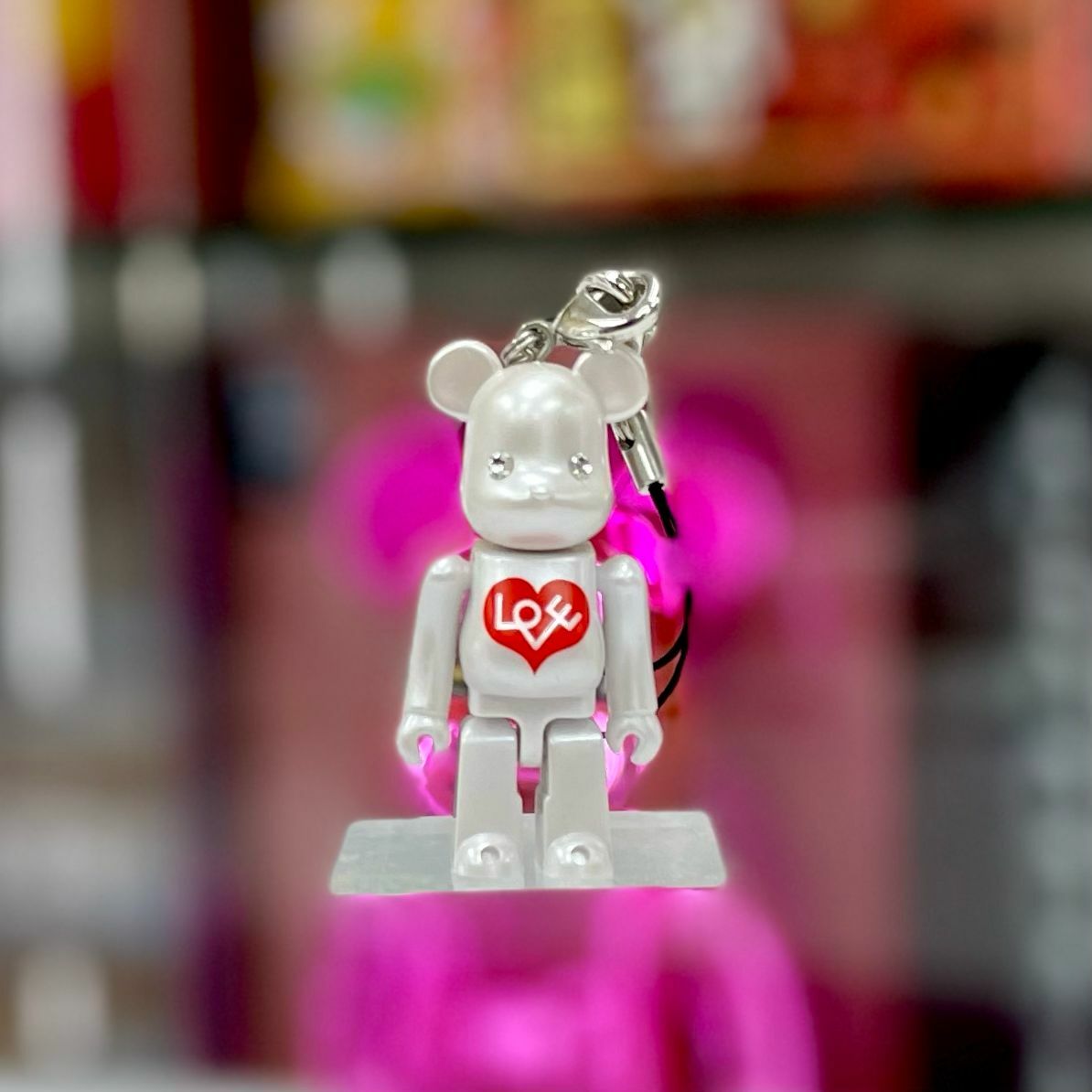 70% Happy BE@RBRICK Keychain BIANCO（ビアンコ）