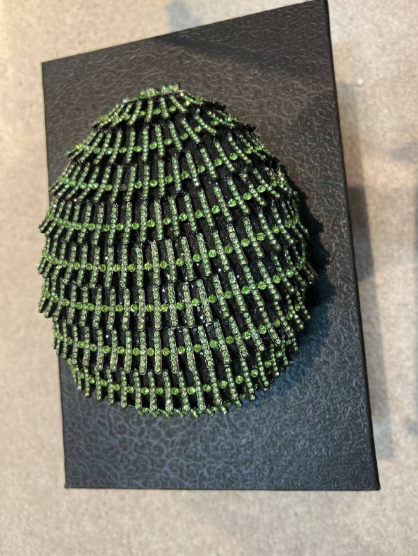 [S] GREEN CRYSTAL RHINESTONE CLUTCH, SZZ76 (SZZ76)