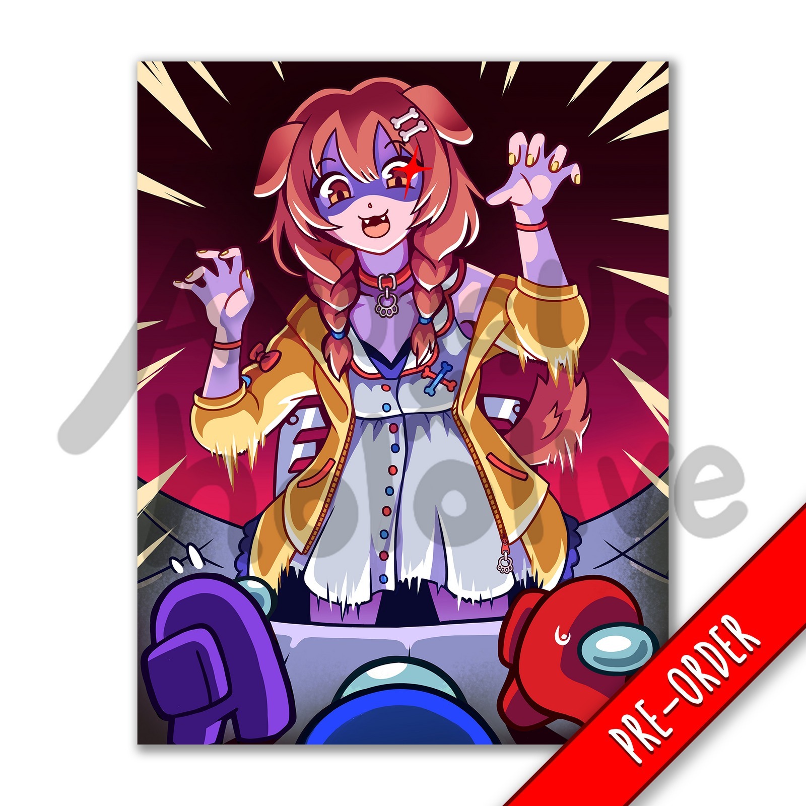 「官方代購」Hololive X Among us 海外版 周邊 #2 POSTER