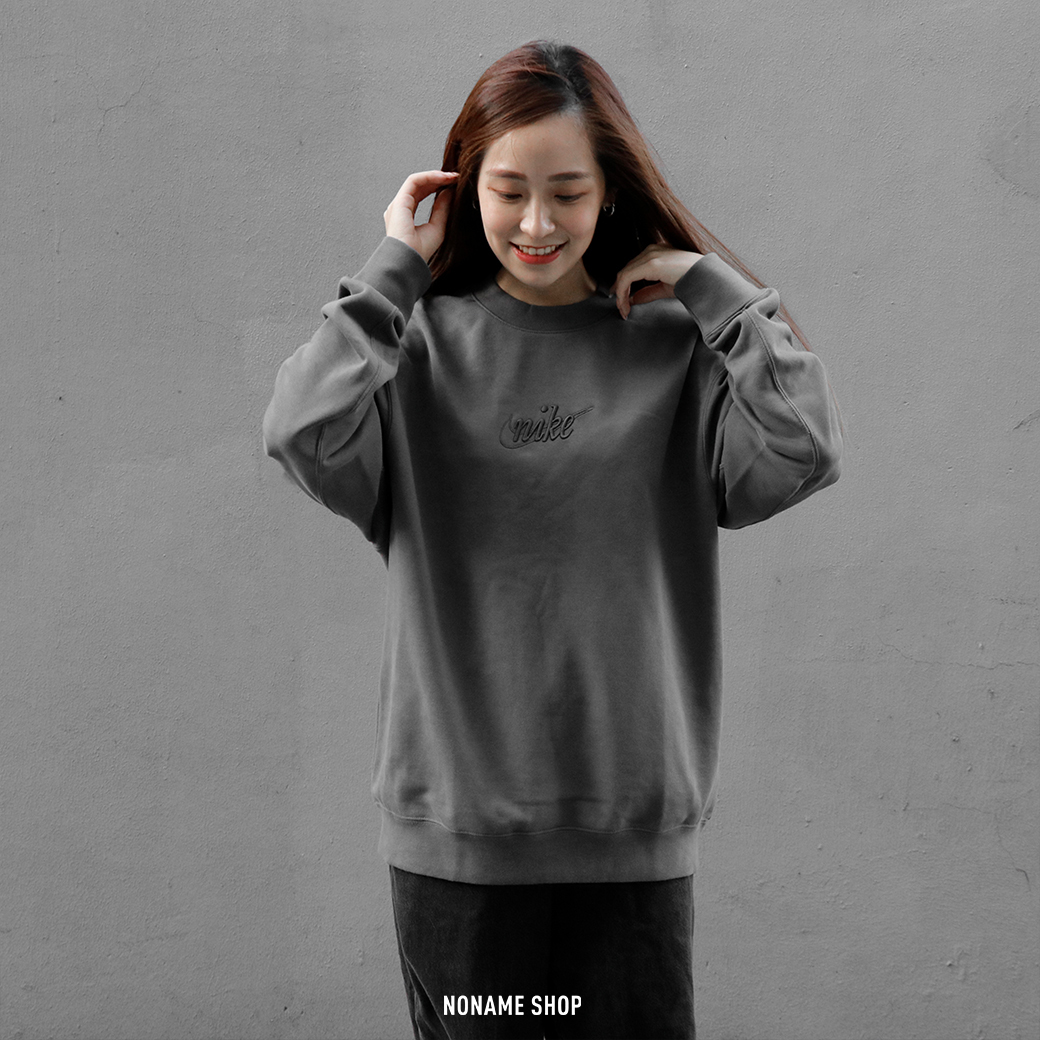 NIKE NSW Crew 刺繡 字母 空心小勾 大學Tee 三色 (男款)