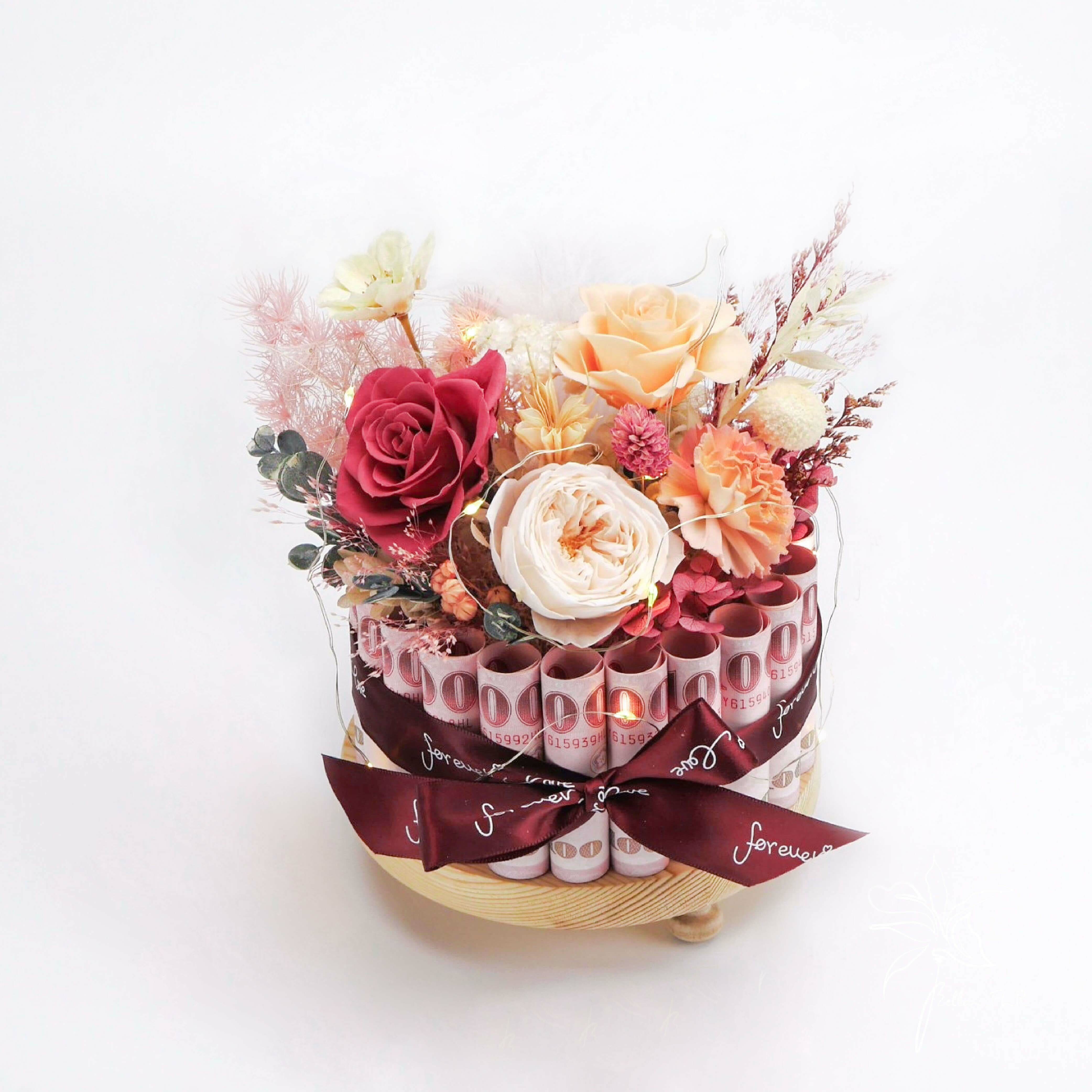 【華麗鈔群】單層鈔票蛋糕