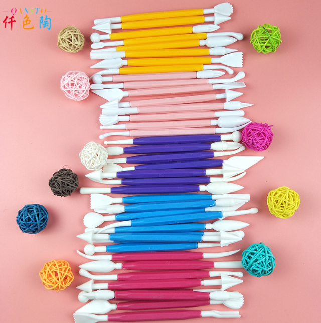 超轻粘土制作工具（一套8件 颜色随机）