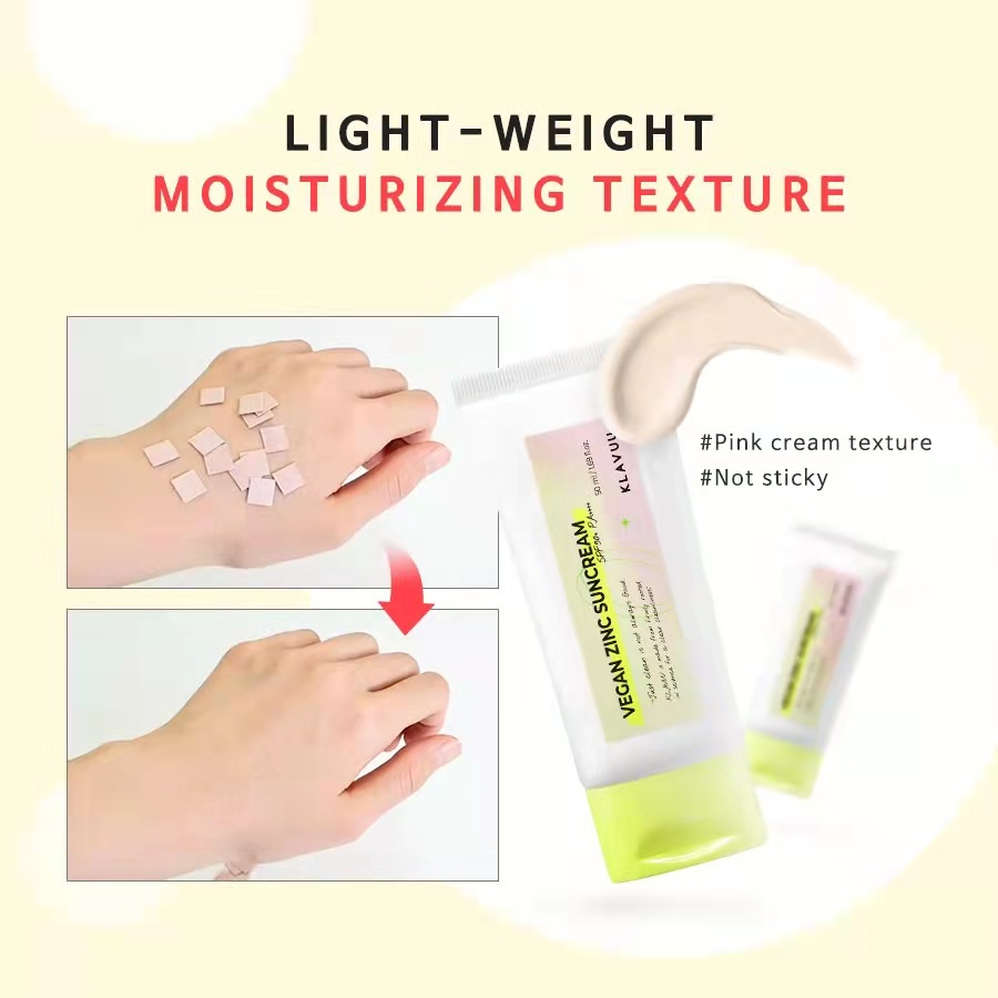 現貨 Expired| Klavuu 純素加鋅桃花防曬霜 SPF50+ PA++++【Expiry Date: 24/03/2025】