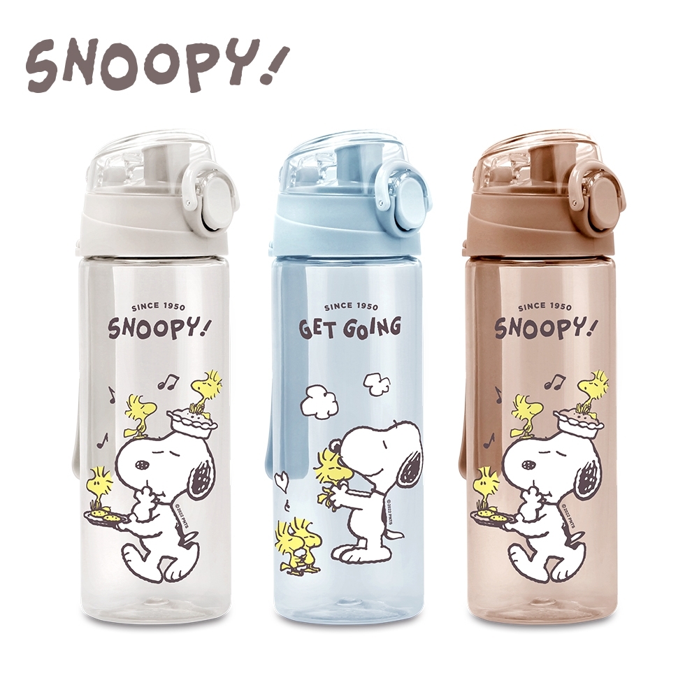 【SNOOPY 史努比】小夥伴提手水瓶600ml (顏色隨機出貨)