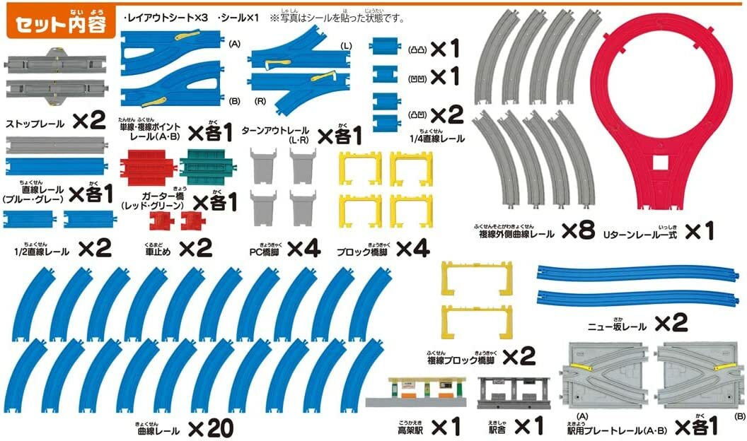 《TAKARA TOMY》 PLARAIL 鐵道王國 DX豪華20種變化軌道組