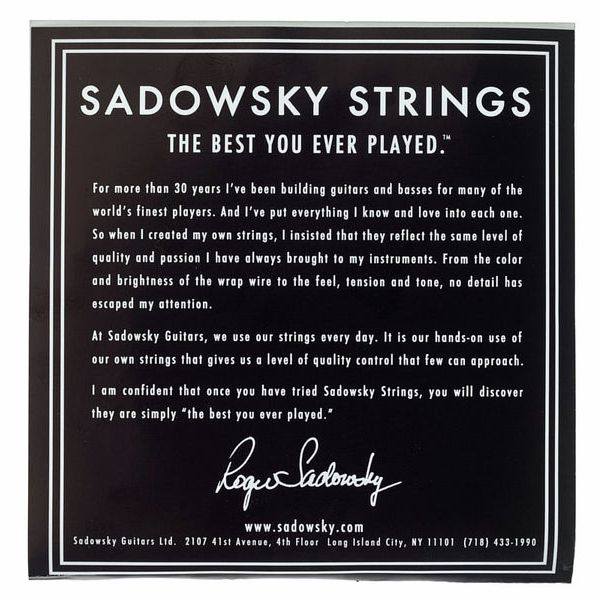 Sadowsky Sadowsky Black Label SBN40-1 40-100 黑標 鎳弦 貝斯弦 第 2 張圖片｜三峽吉他 / Bass