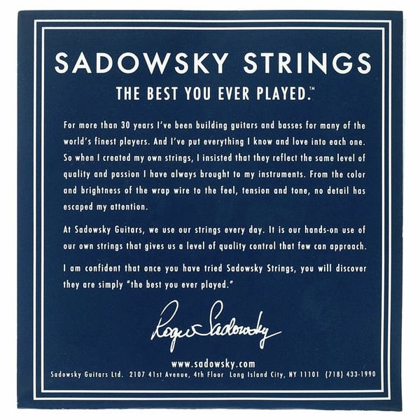 Sadowsky Sadowsky Blue Label SBN40 040-100 藍標 鎳弦 貝斯弦 第 2 張圖片｜三峽吉他 / Bass