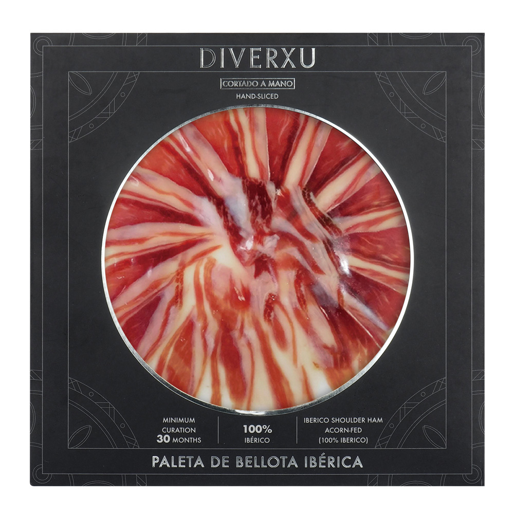 Diverxu 34個月 手切純種黑毛豬前腿火腿 [橡果餵飼] 50g