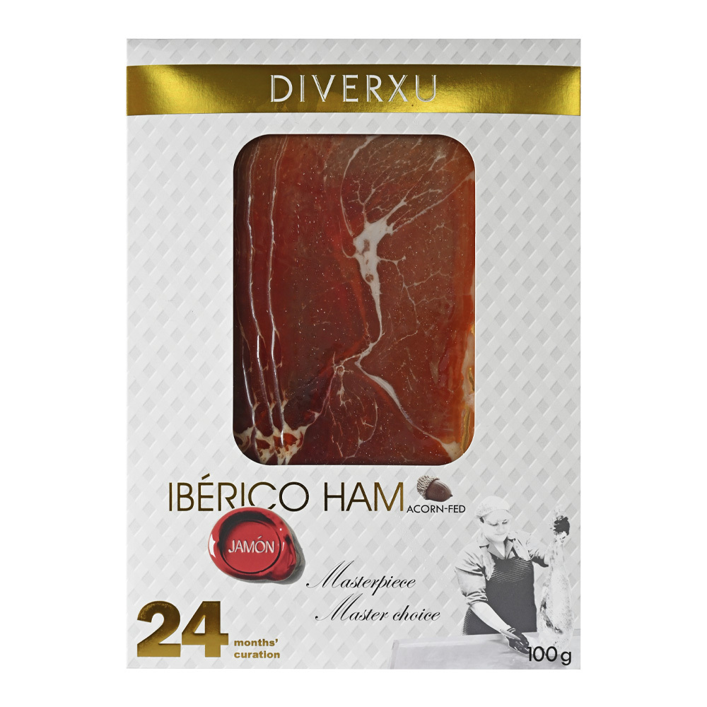 Diverxu 24個月 純種黑毛豬後腿火腿 [橡果餵飼] 100g