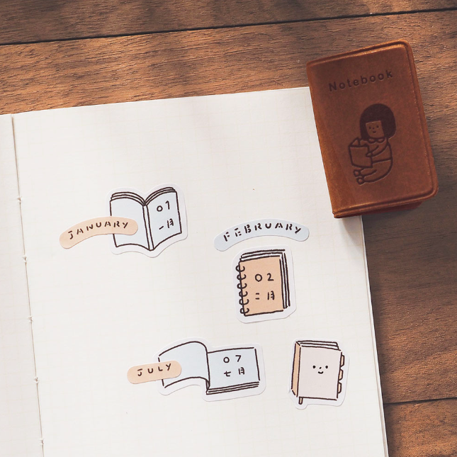 YOHAND - Monthly Stickers Notebook