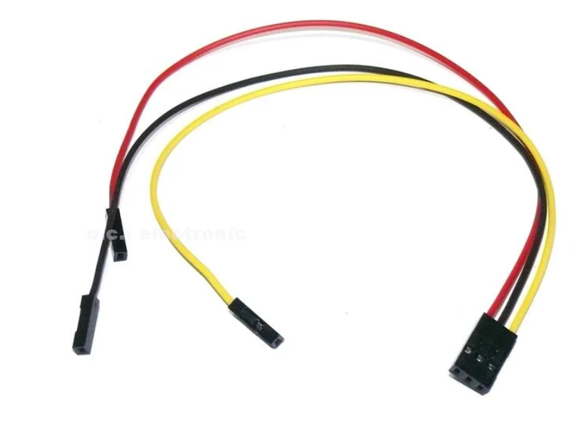 【UCI電子】(E-2) 3P杜邦線 雙頭彩色排線 母對母20CM長 2.54間距 3pin分開
