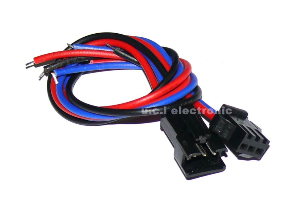 【UCI電子】(E-4) 燈條3P對接頭 SM3P對插公母線 對接線接插線 2.54間距 端子線 插頭線電子連接線