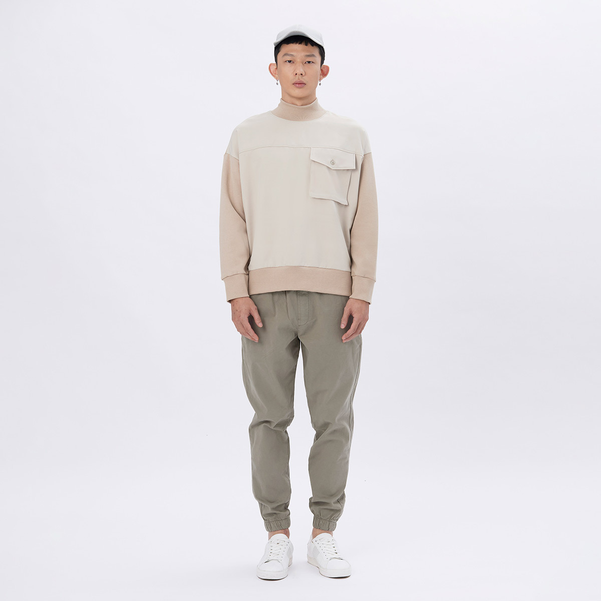 a-｜Astro 高領落肩長袖