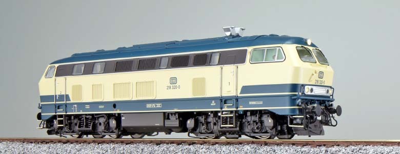 ESU 31011 HO規 Class 218, DB 數位音效冒煙柴油車.米+藍
