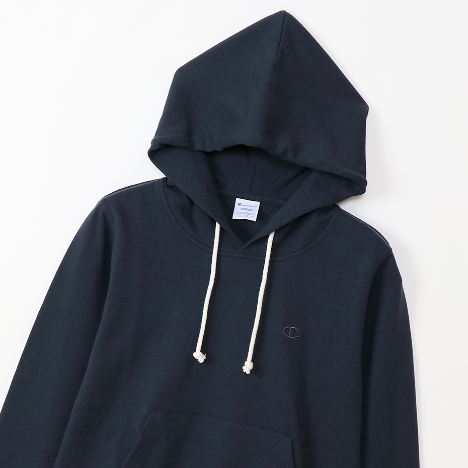 女款- BASIC 小C素面連帽衛衣-深藍（CW-T108-370）