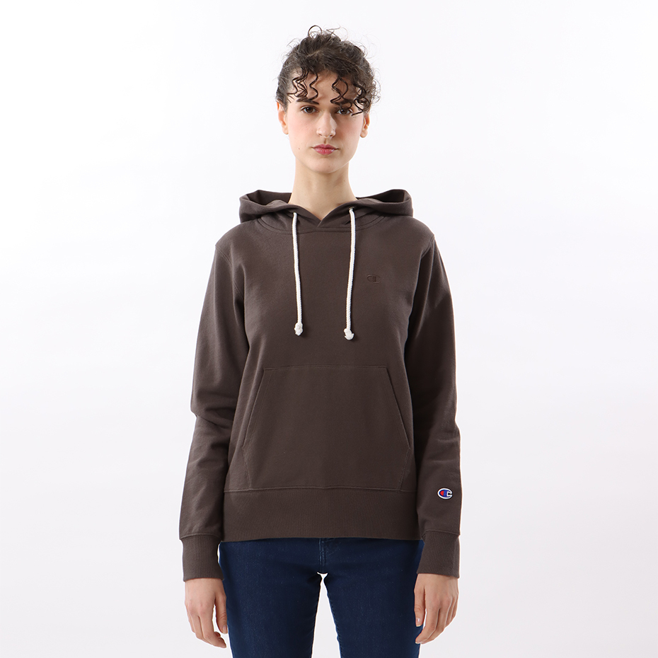 女款-小C素面連帽衛衣-深棕（CW-T108-870）