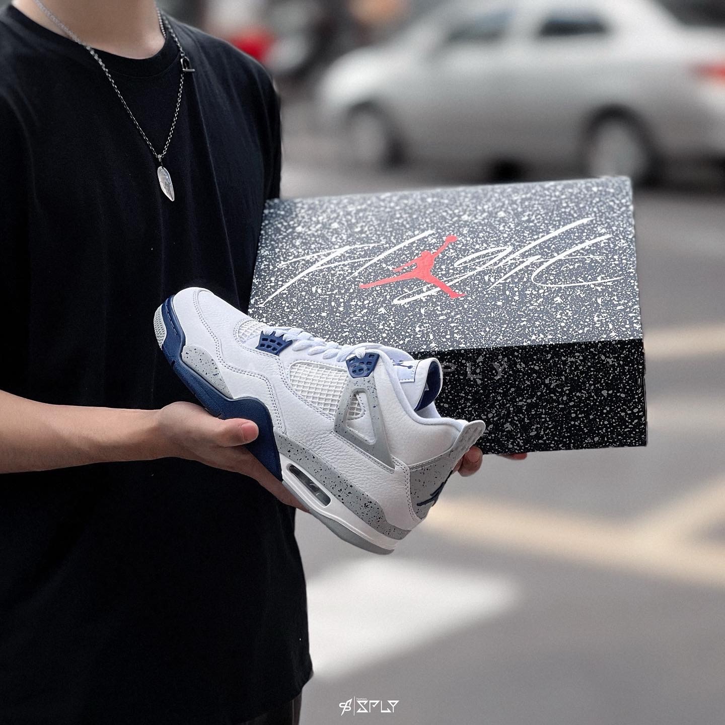 Air Jordan 4 Retro Midnight Navy 午夜藍 潑墨 DH6927-140 / 408452-140